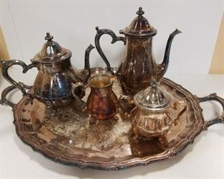 Silver Plate Tea Set