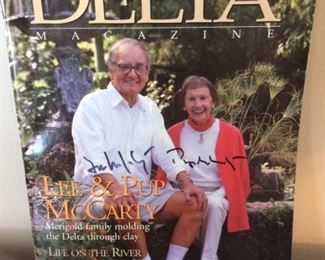 Autographed Delta magazine by Lee & Pup McCarty