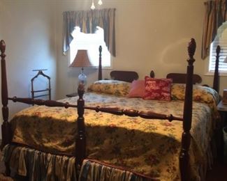 King size bed that was made from a set of twin beds....very unusual and beautiful!