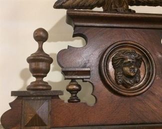 Hand carvings on the clock just can't be replicated today!