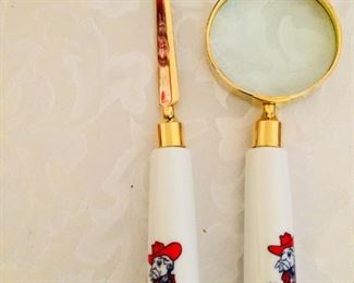 Colonel Reb Letter Opener and Magnifying Glass! Great Christmas present!