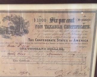 Confederate $1000 note