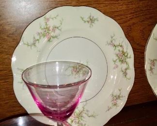 Haviland "Rosalinde" Service for 8 plus serving pieces -- $350
