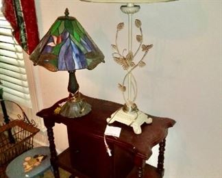 Smoking Stand 60.00                                                                 
Lamps 20.00 each                                                                                        Cheese Box -- 10.00                     