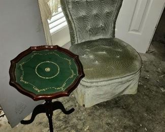 Candle stand 35.00        Boudoir Chair 50.00