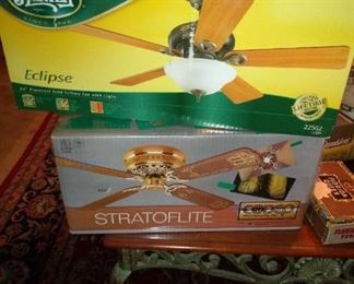 Hunter Fan NIB -- 50.00                                                                            Stratoflite Fan -- 20.00