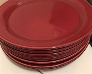 Set of Red Plates (not GP) -- 20.00
