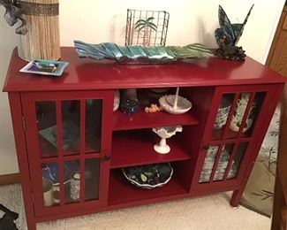 Red credenza/cabinet