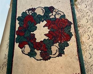 Holiday entry rug