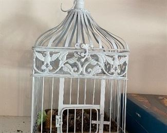 Bird cage hanging decor
