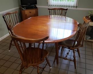 $50 Kitchen Table and 4 chairs, As Is/well loved