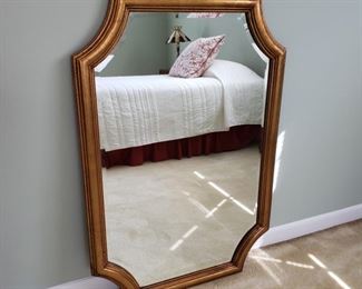 $40, Decorative Gold beveled mirror (Heavy)