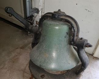 $1000, Vintage Locomotive Bell,  numbers 211, 1393, 188, and 18 stamped on top.