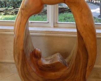 Oversized Hardwood Sculpture 