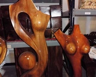 Hardwood Sculptures, Exotic Oversized