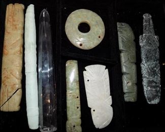 Pre-Columbian Jade, Celts, Pendants, Axe Gods and Artifacts.