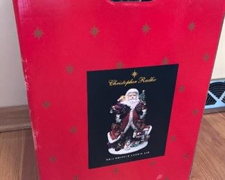 Christopher Radko Kris Kringle Cookie Jar in box