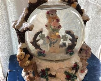Christopher Radko snow globe in box