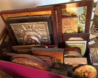 several Greek Icon pienes