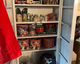 Vintage metal storage cabinet