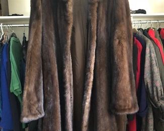 Christos 3/4 length mink coat sz L/XL