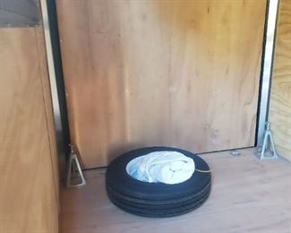 Spare tire for trailer
