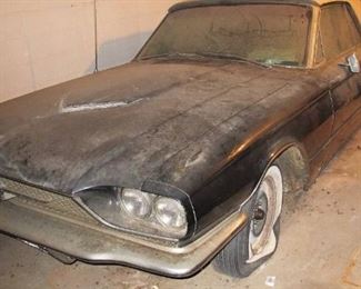 1966 Ford Thunderbird.  BID ONLINE at https://narhiauctions.hibid.com/auction/231629/online--robert-j--strong-estate/