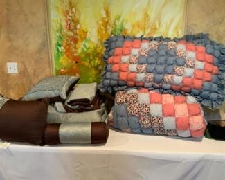 King Size Puff Quilt with Shams