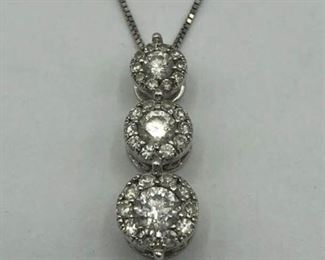 Sparkling Diamond Pendant Necklace