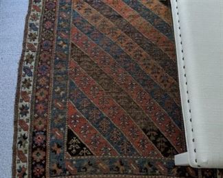Vintage Persian hand-woven wool Malayer rug, measures 6' 4" x 4' 1".