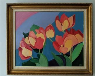 Signed original oil on canvas, by Atlanta native "MBH".