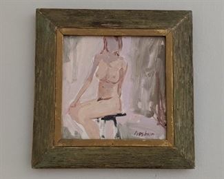 Another of the series of 5 framed female nudes, by Russian artist, Dmitriy Proshkin.