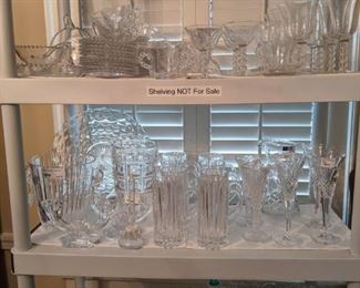 Lot's of sparkly things - Val St. Lambert, Baccarat, Lalique, Waterford and Imperial Candlewick.