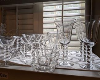 There are 73 pieces of Imperial Candlewick glass available.