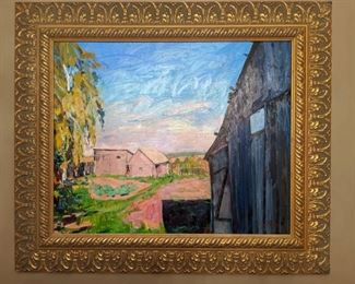 Nicely framed, original oil on canvas artwork, by Russian artist, Dmitriy Proshkin.