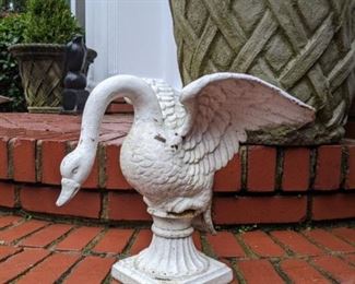 Yikes - there's a pair of these things - come adopt them, love them and become one with the iron geese.