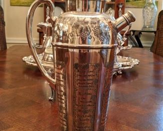 LOVE this 1920's Prohibition Era Bernard Rice's Sons, Inc. (NY) martini shaker.