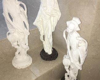 Asian style porcelain figures