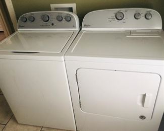 like new (I removed the plastic from the front) washer and dryer