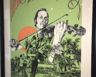 signed 1983 Floyd Sonnier Festival poster