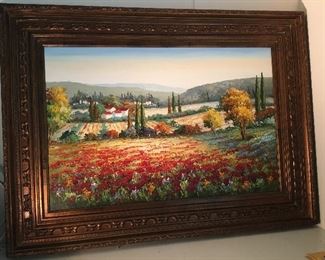 Over 3 1/2’ wide original painting 
