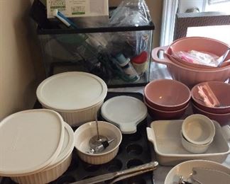 Aquarium/ Corning Ware