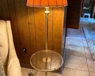 11.	Brass Floor Lamp   $34