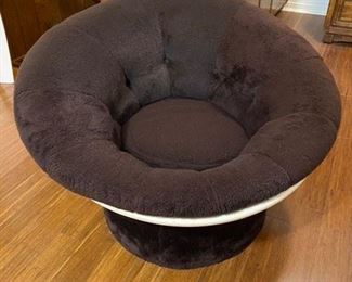 54.	70’s Mushroom Chair – Brown Fleece  $75
