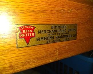 3 Simmons Hardware cabinet from St Louis, Mo