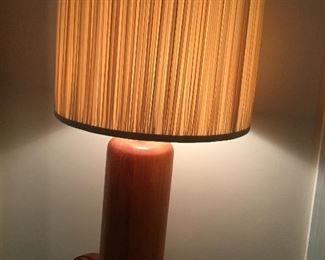 Interesting wooden lamp
