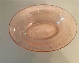 Vintage colored glass bowl