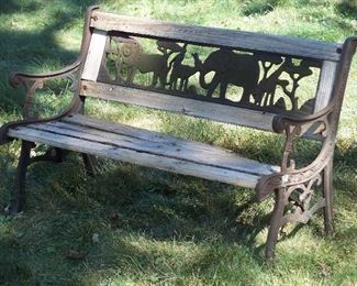 Child's Noah's Ark garden bench