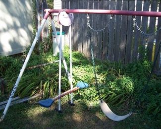 Vintage old school swing set