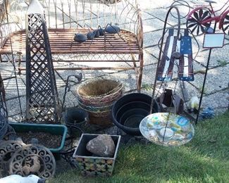 Planters, trellises, hanging baskets & more